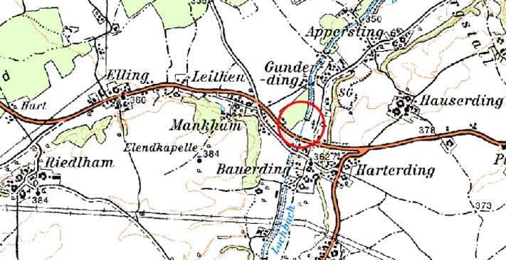 Karte, Lochbach, Müllnerstufe